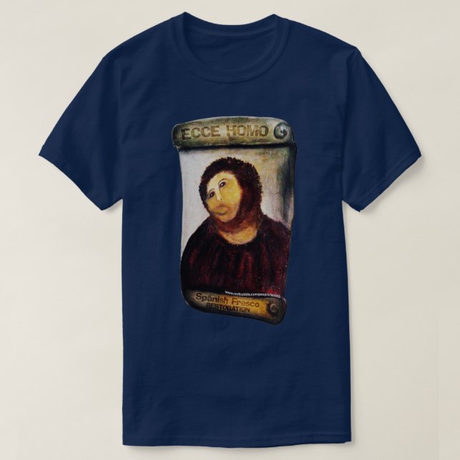 T-shirt Ecce homo de restauration (Design devant)