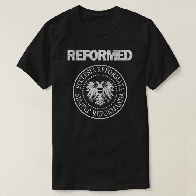 T-shirt Ecclesia reformé Reformata de Semper Reformanda (Design devant)