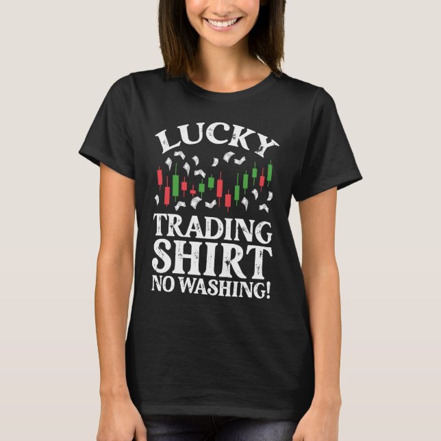 T-shirt Échange Chanceux  Pas de Lavage BACKPRINT Forex (Devant)