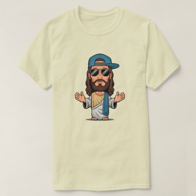 T-shirt Échange de dessins de Jésus (Design devant)