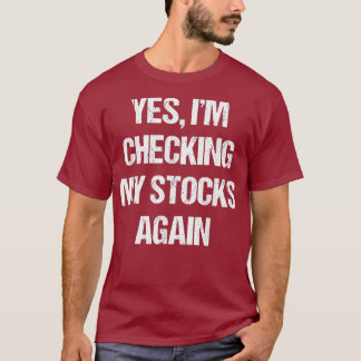 T-shirt Échange de Stocks amusant Investir