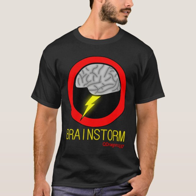 T-shirt Échange d'idées - hommes noirs (Devant)