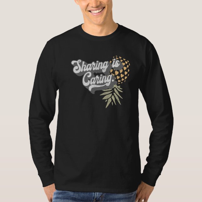 T-shirt Échangeur d'ananas à l'envers (Devant)