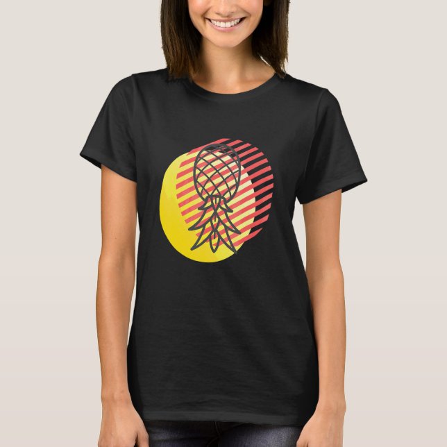 T-shirt Échangeurs de Swing Rétro Ananas à l'envers  1 (Devant)