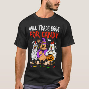T-shirt Échangez des œufs contre des bonbons Poulet effray