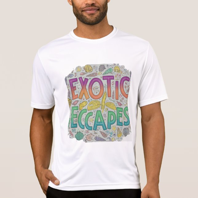 T-shirt Échappements exotiques (Devant)