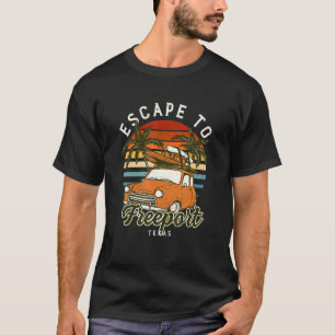 T-shirt Échapper À Freeport Beach Texas Ocean Tx Summer Va