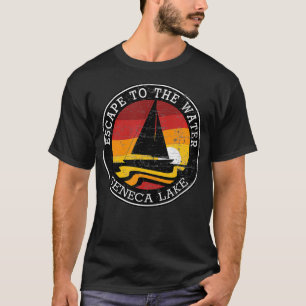 T-shirt Échapper À Water Seneca Lake New York Voilier R