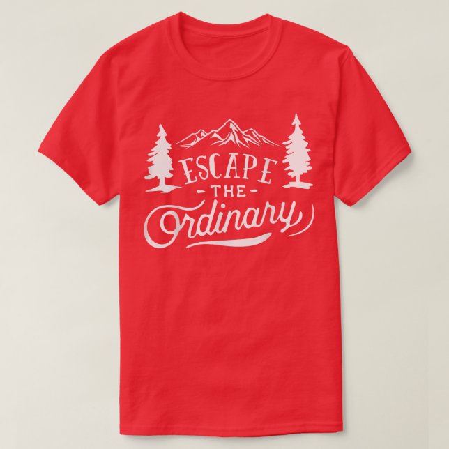 T-shirt Échapper Au Voyage Ordinaire (Design devant)