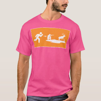T-shirt Échapper Avec Le Fusil Pour Un Délai De Chasse Drô