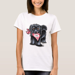 T-shirt Écharpe rose personnalisée par nom d'animal
