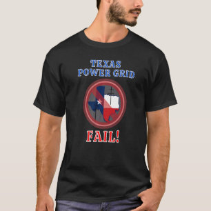 T-shirt Échec de la grille d'alimentation Texas