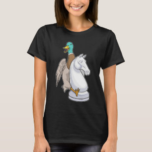 T-shirt Échecs de canard pièce Knight Chess