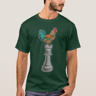 T-shirt Échecs de coq Échecs de roche