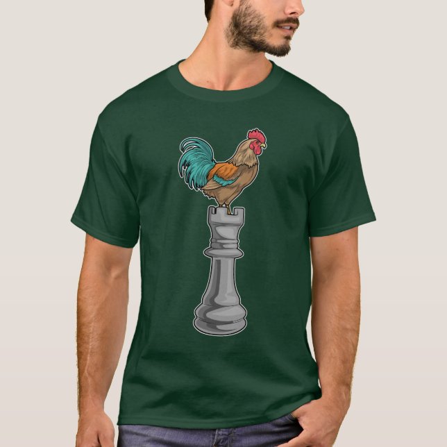 T-shirt Échecs de coq Échecs de roche (Devant)