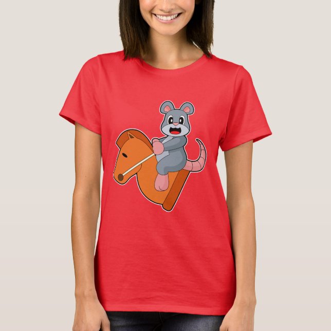 T-shirt Échecs de souris pièce Knight Chess (Devant)