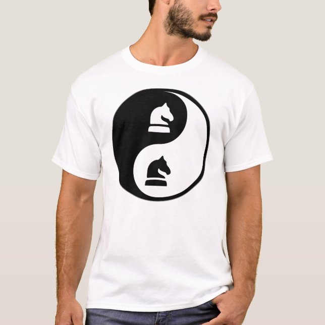 T-shirt Échecs de Yin Yang (Devant)