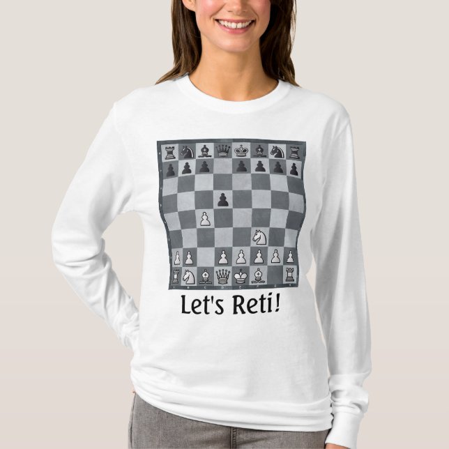 T-shirt Échecs d'ouverture Reti (Devant)