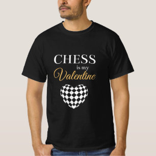 T-shirt Échecs Est Mon Jeu Romantique À La Mode Valentine
