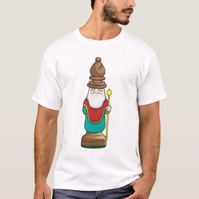 T-shirt Échecs Évêque Échecs (Devant)