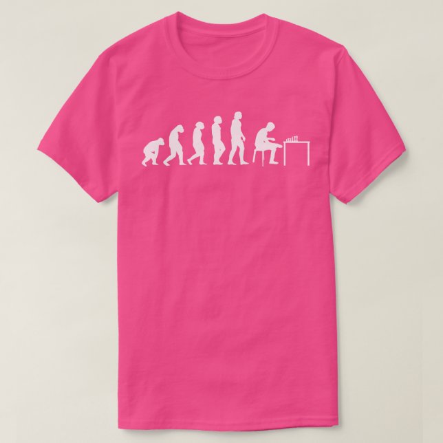 T-shirt Échecs Évolution Jouer Échecs 1 (Design devant)