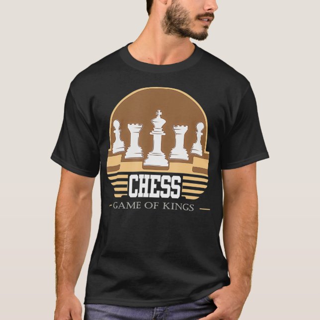 T-shirt ÉCHECS JEU DES ROIS Board Drôle Échecs Amoureux et (Devant)