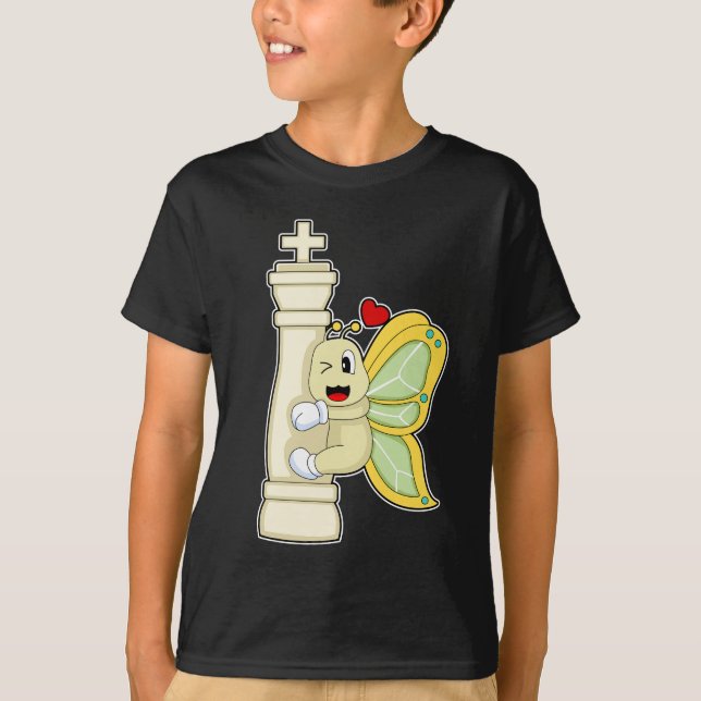 T-shirt Échecs King Butterfly Chess (Devant)