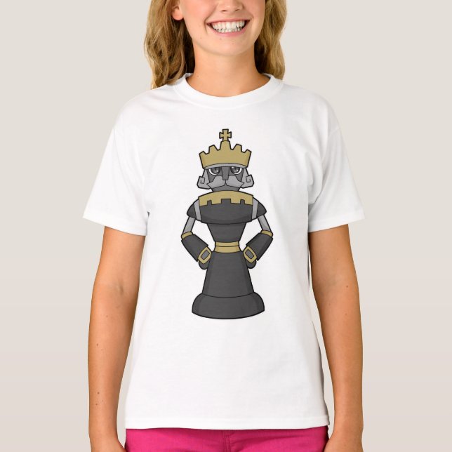 T-shirt Échecs King Crown Chess (Devant)