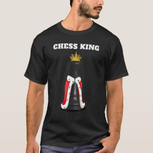 T-shirt Échecs King Mens Joueur d'échecs Shirt mignonne Éc