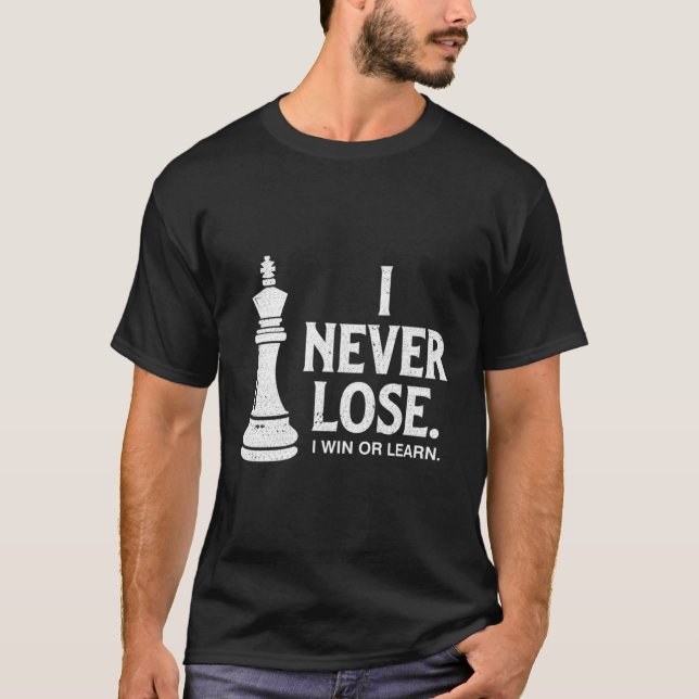 T-shirt Échecs ne perdent jamais (Devant)