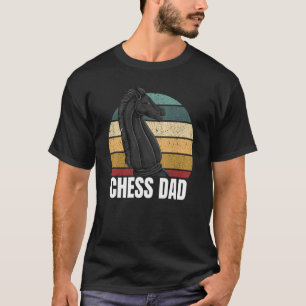 T-shirt Échecs Papa Sports Joueur Expert Entraîneur Graphi