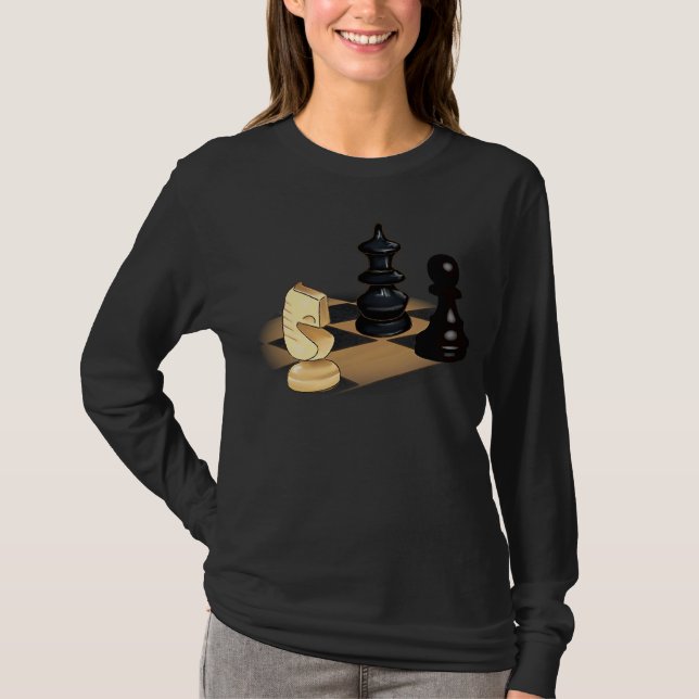 T-shirt Échecs Pour Les Échecs Enfants Garçons Filles Joue (Devant)