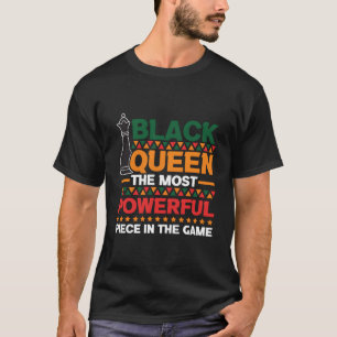 T-shirt Échecs Queen Pièce la plus puissante Chèque Chessm