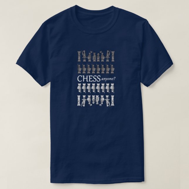 T-shirt Échecs qui que ce soit ? (Design devant)