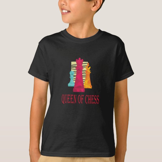 T-shirt Échecs - Reine Des Échecs (Devant)
