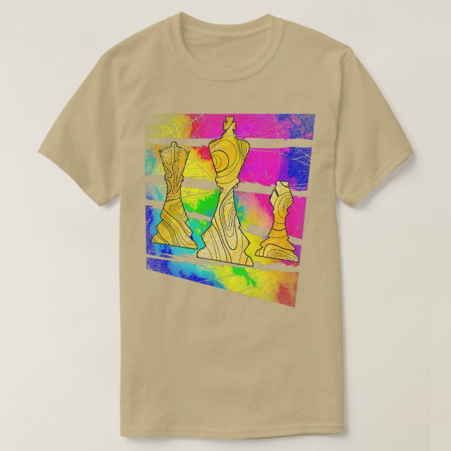 T-shirt Échecs rétro (Design devant)