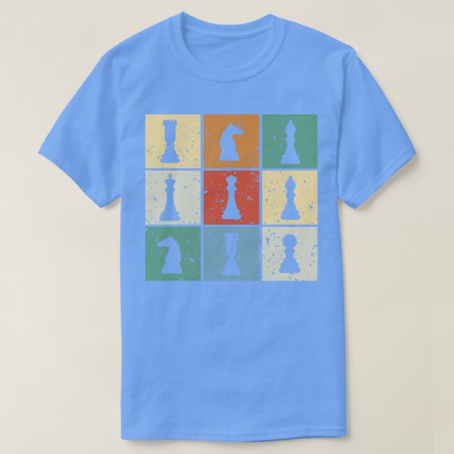 T-shirt Échecs rétro vintages (Design devant)