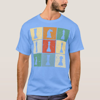 T-shirt Échecs rétro vintages