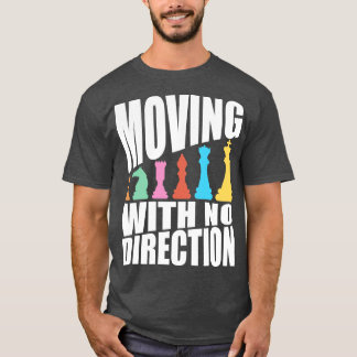 T-shirt Échecs Se Déplaçant Sans Direction