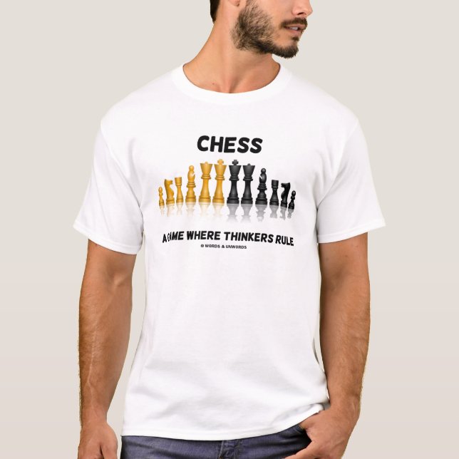 T-shirt Échecs Un Jeu Où Les Penseurs Régissent (Jeu D'Éch (Devant)