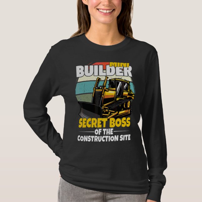 T-shirt Échelle De Construction Mini Pour Les Enfants Avec (Devant)