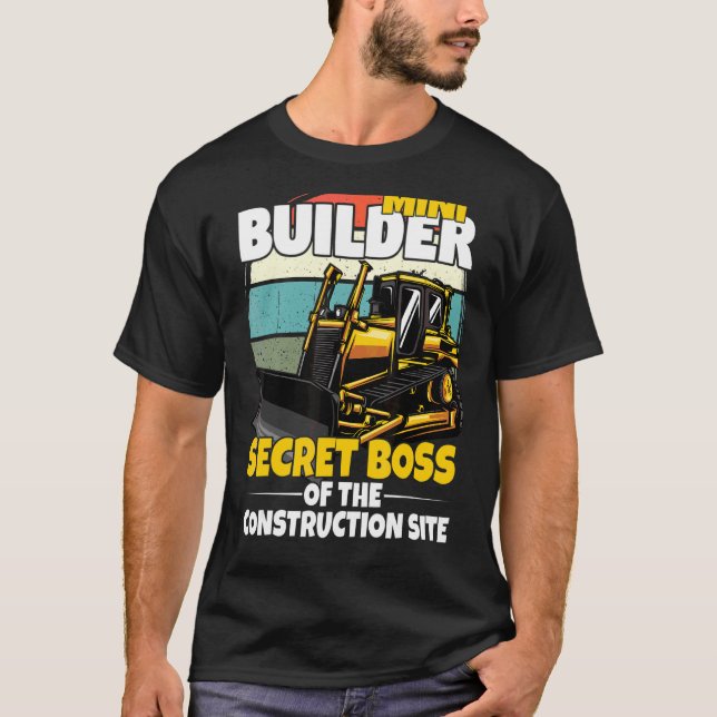 T-shirt Échelle De Construction Mini Pour Les Enfants Avec (Devant)