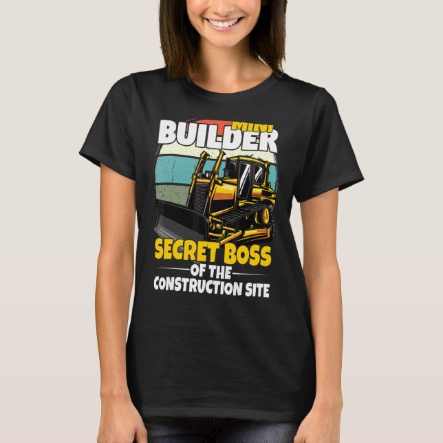 T-shirt Échelle De Construction Mini Pour Les Enfants Avec (Devant)