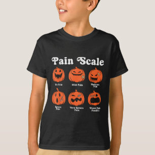 T-shirt Échelle de douleur Soky Citrouille Automne Hallowe