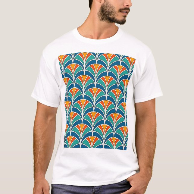 T-shirt Échelle de poisson : asiatique traditionnel (Devant)