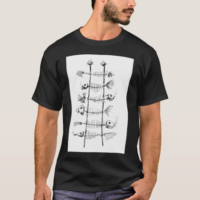 T-shirt Échelle en arête de poisson (Devant)