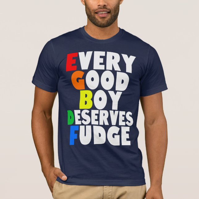 T-shirt Échelle musicale en arc-en-ciel (Devant)