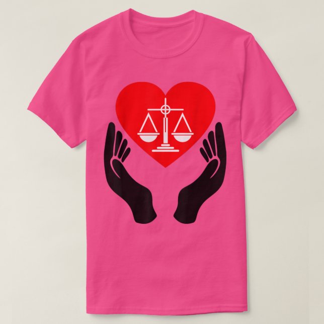 T-shirt Échelles De JusticeAimer Égalité Féminisme Graphiq (Design devant)