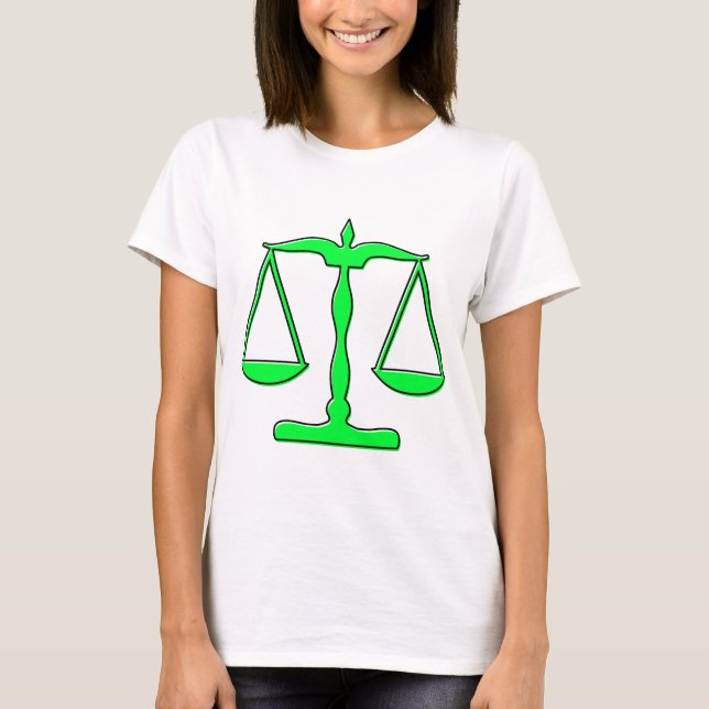 T-shirt échelles d'oddRex de justice (Devant)