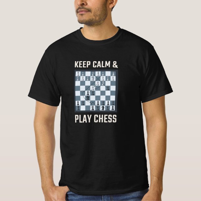 T-shirt Échiquier Joueur d'échecs (Devant)